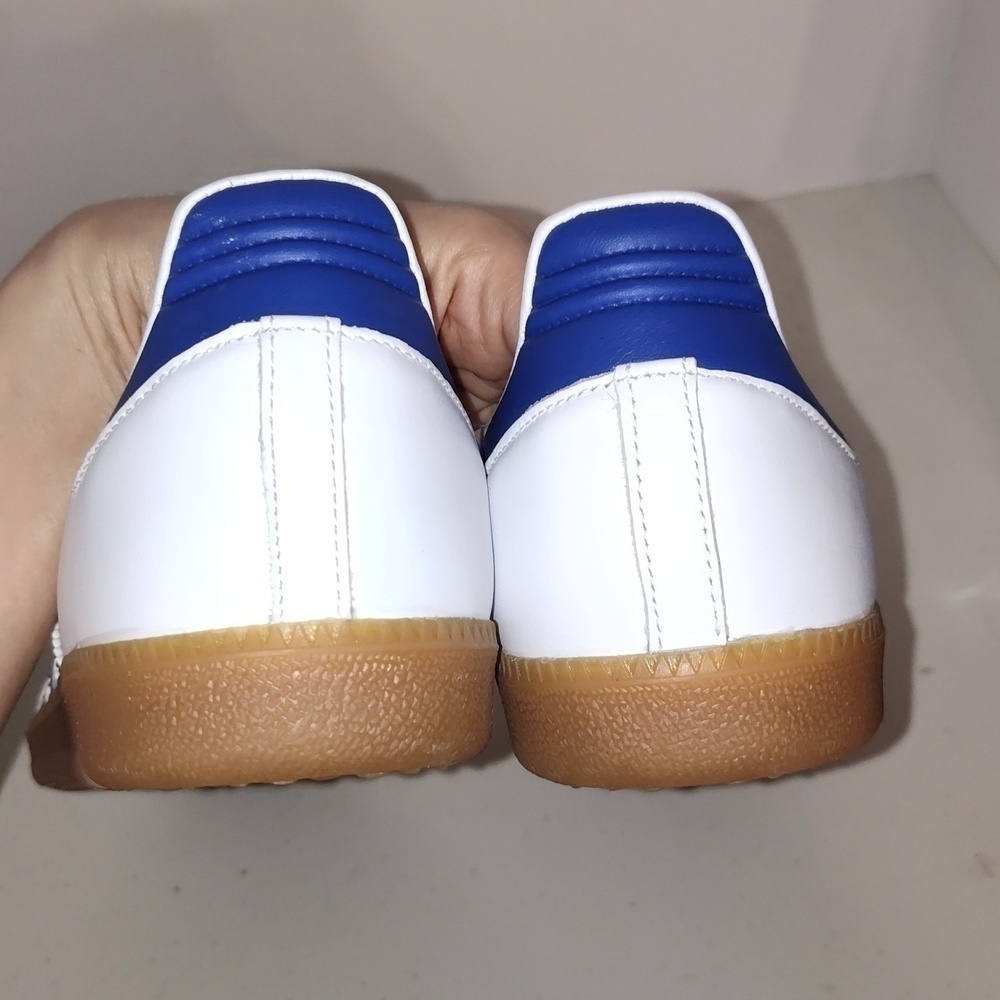 Adidas Samba Original Sneakers White Lucid Blue Size men's 11.5 - Picture 8 of 12